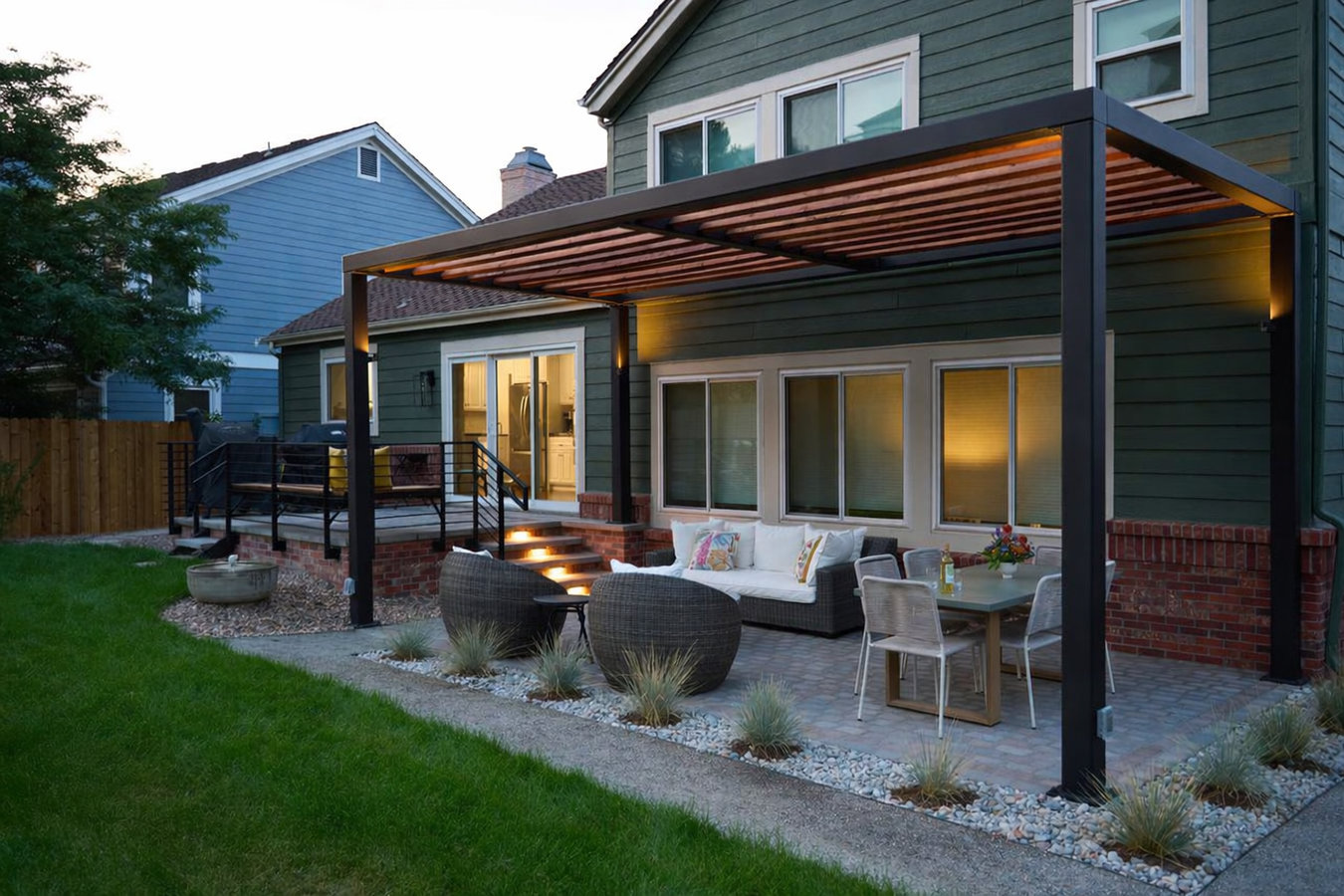 Patio cover installation